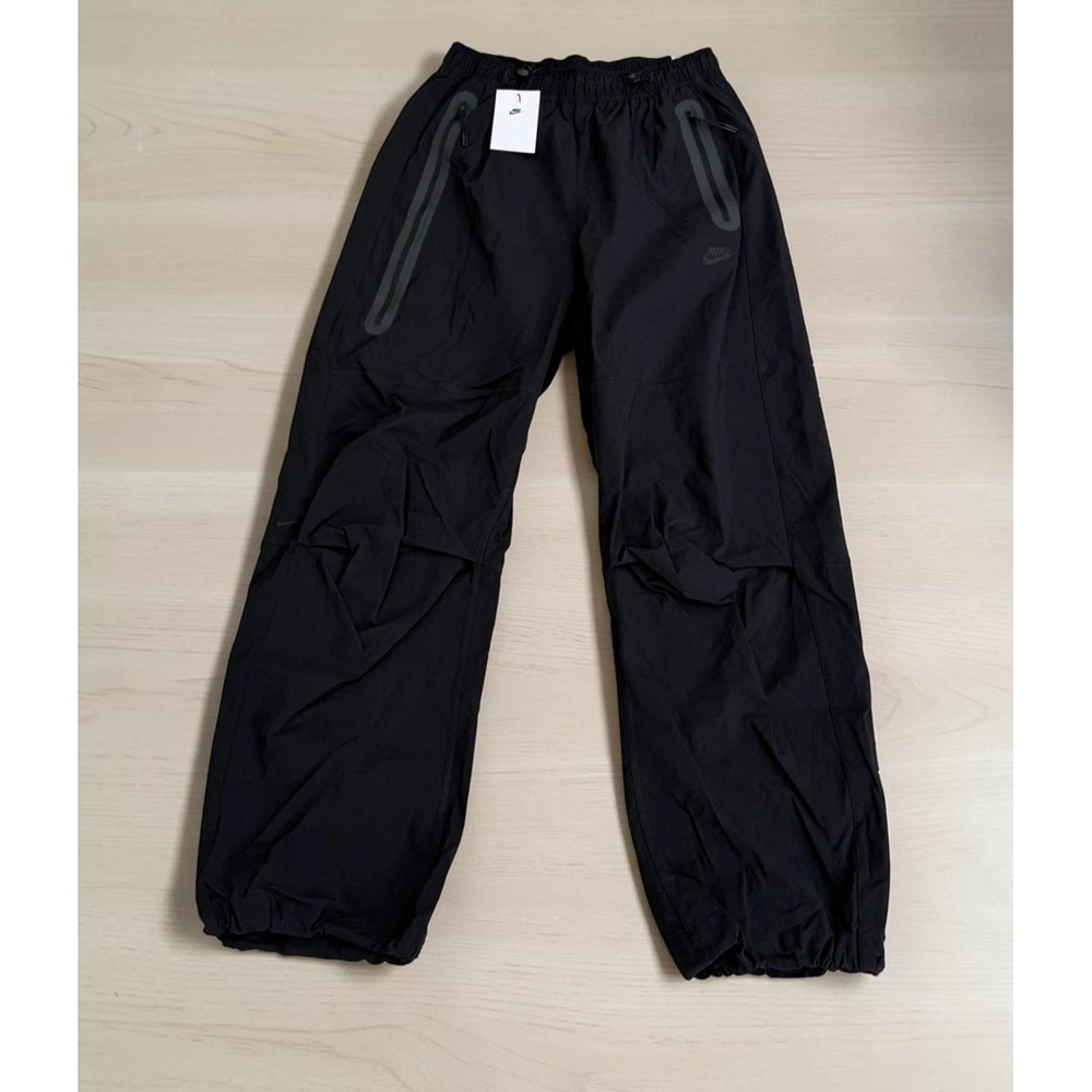 Nike Tech Woven Oversized Pants Men's Small Black Wide Leg HM7158-010 NWT